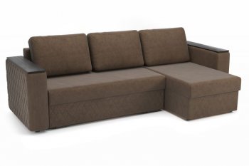 Диван угловой Форвард (велюр Ультра шоколад) (Софт) в Асбесте - asbest.mebel-e96.ru