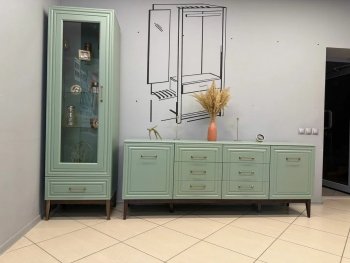 Витрина Гориция ШР-1 Самшит (БМ) в Асбесте - asbest.mebel-e96.ru