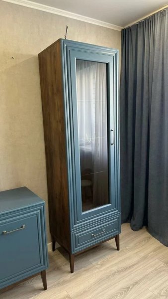 Витрина Гориция ШР-1 Сапфировый (БМ) в Асбесте - asbest.mebel-e96.ru