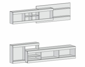 Гостиная Нью-Йорк (венге/белый бриллиант) в Асбесте - asbest.mebel-e96.ru