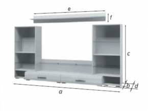 Стенка Домино Белый Глянец (БМ) в Асбесте - asbest.mebel-e96.ru