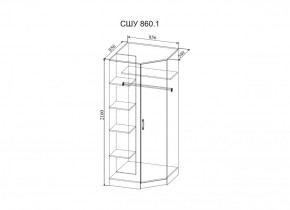 Стенка Софи (модульная) (ДСВ) в Асбесте - asbest.mebel-e96.ru