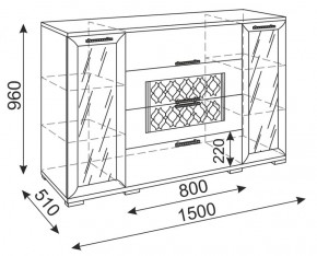 Стенка Тиффани (М 05-05-09-11-12-13-14) (Риннер) в Асбесте - asbest.mebel-e96.ru