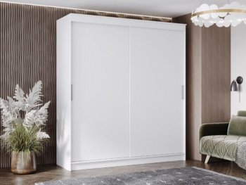 Шкаф-купе 2000 мм Гранд-1 ЛДСП, белый гладкий (Эра) в Асбесте - asbest.mebel-e96.ru