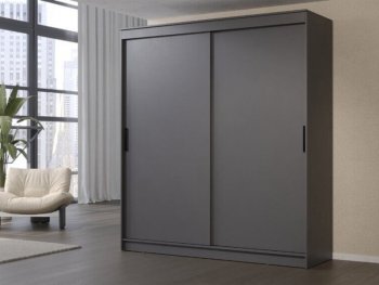 Шкаф-купе 2000 мм Гранд-1 ЛДСП, графит (Эра) в Асбесте - asbest.mebel-e96.ru