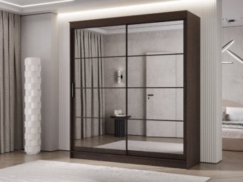 Шкаф-купе 2000 мм Гранд-1 зеркало/зеркало, венге (Эра) в Асбесте - asbest.mebel-e96.ru