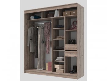 Шкаф-купе 2000 мм Гранд-1 ЛДСП, дуб горный (Эра) в Асбесте - asbest.mebel-e96.ru