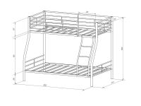 Кровать 2-х ярусная Гранада-2 ПЯ в Асбесте - asbest.mebel-e96.ru