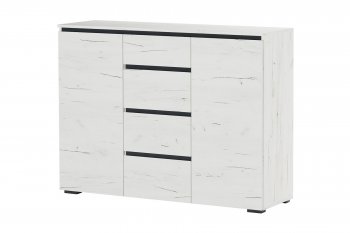 Комод 2С4Я 2дв,4ящ. Гретта крафт (Памир) в Асбесте - asbest.mebel-e96.ru