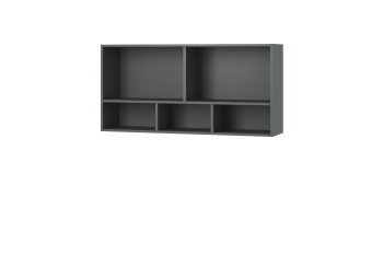 Полка навесная с дверками Грей (МЛК) в Асбесте - asbest.mebel-e96.ru