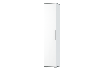 Шкаф 1 дв. Грей (УНИ) (МЛК) в Асбесте - asbest.mebel-e96.ru