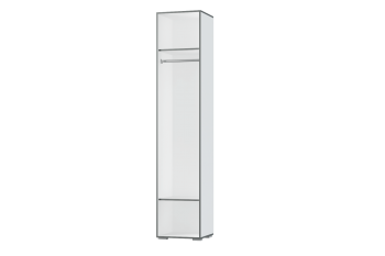 Шкаф 1 дв. Грей (УНИ) (МЛК) в Асбесте - asbest.mebel-e96.ru