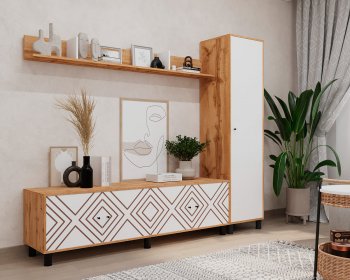 Стенка HYGGE комп.1 ромбы (Мама) в Асбесте - asbest.mebel-e96.ru