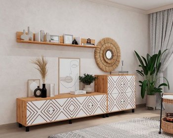 Стенка HYGGE комп.2 ромбы (Мама) в Асбесте - asbest.mebel-e96.ru