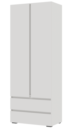 Шкаф 800 мм Хелен ШК 01 белый (СтендМ) в Асбесте - asbest.mebel-e96.ru | фото