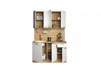 КУхонный гарнитур Хелмер 1400 мм (Сурская) в Асбесте - asbest.mebel-e96.ru