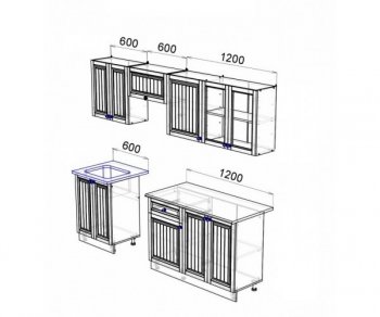 Кухонный гарнитур Хозяюшка 2400 Трюфель (Эра) в Асбесте - asbest.mebel-e96.ru