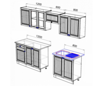 Кухонный гарнитур Хозяюшка 2600 Трюфель(Эра) в Асбесте - asbest.mebel-e96.ru