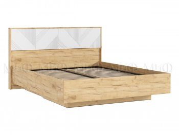 Кровать парящая Ирис крафт/белый (Миф) в Асбесте - asbest.mebel-e96.ru | фото
