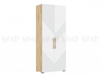 Шкаф распашной 900 мм Ирис с антресолью, крафт/белый (Миф) в Асбесте - asbest.mebel-e96.ru