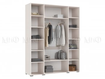 Шкаф 1800 мм Ирис с антресолью кашемир (Миф) в Асбесте - asbest.mebel-e96.ru