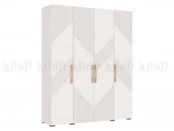 Шкаф 1800 мм Ирис с антресолью кашемир (Миф) в Асбесте - asbest.mebel-e96.ru