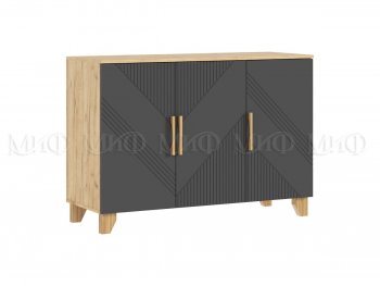 Спальный гарнитур Ирис крафт/графит, модульный (Миф) в Асбесте - asbest.mebel-e96.ru