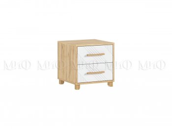 Тумба прикроватная Ирис крафт/белый, 2 шт (Миф) в Асбесте - asbest.mebel-e96.ru