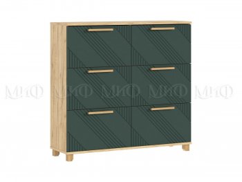 Обувница Ирис крафт/грин (Миф) в Асбесте - asbest.mebel-e96.ru