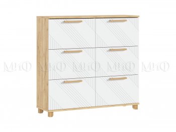 Обувница Ирис крафт/белый (Миф) в Асбесте - asbest.mebel-e96.ru