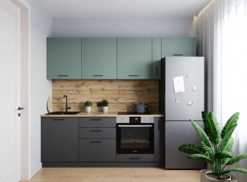 Кухонный гарнитур Изумруд 2550 мм (Санвут) в Асбесте - asbest.mebel-e96.ru