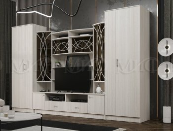 Стенка Женева сандал (3500) Миф в Асбесте - asbest.mebel-e96.ru