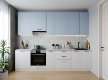 Кухонный гарнитур высокий Капри 3000 мм ЛДСП/МДФ (Санвут) в Асбесте - asbest.mebel-e96.ru