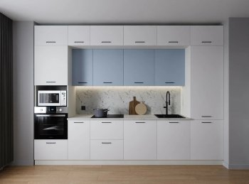 Кухонный гарнитур Капри 3400 мм ЛДСП/МДФ (Санвут) в Асбесте - asbest.mebel-e96.ru