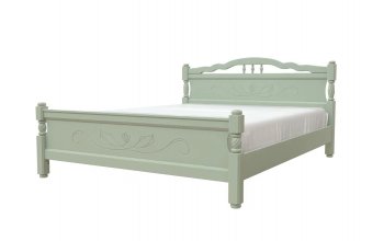 Кровать из массива Карина-5 Зеленый самшит (БМ) в Асбесте - asbest.mebel-e96.ru