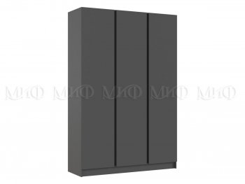 Шкаф 1500 мм 3-х створчатый Келвин графит  (Миф) в Асбесте - asbest.mebel-e96.ru