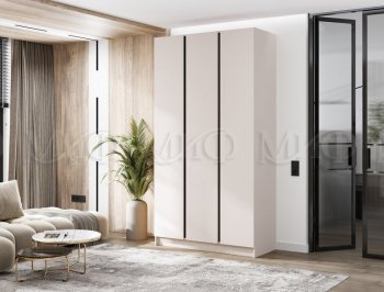 Шкаф 1200 мм 3-х ств. Келвин кашемир (Миф) в Асбесте - asbest.mebel-e96.ru