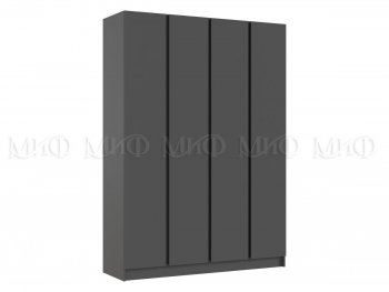 Шкаф 1600 мм 4-х створчатый Келвин графит  (Миф) в Асбесте - asbest.mebel-e96.ru