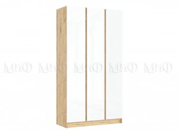 Шкаф 1200 мм 3-х ств. Келвин крафт золотой/белый (Миф) в Асбесте - asbest.mebel-e96.ru