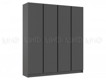 Шкаф 2000 мм 4-х ств. Келвин графит  (Миф) в Асбесте - asbest.mebel-e96.ru