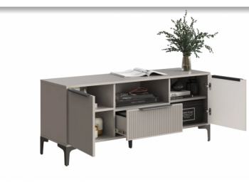 Тумба ТВ на 1350 Кимберли кашемир (Handis) в Асбесте - asbest.mebel-e96.ru