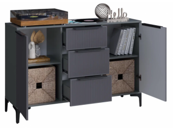 Комод Кимберли графит (Handis) в Асбесте - asbest.mebel-e96.ru