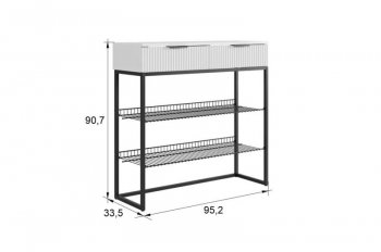 Обувница Классная 1 (графит/графит матовый/золото​​​​​​​) (Мебельсон) в Асбесте - asbest.mebel-e96.ru
