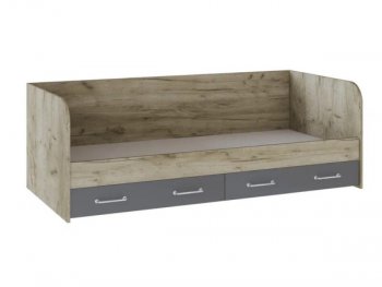 Кровать с ящиками Колибри Лофт дуб серый (Текс) в Асбесте - asbest.mebel-e96.ru