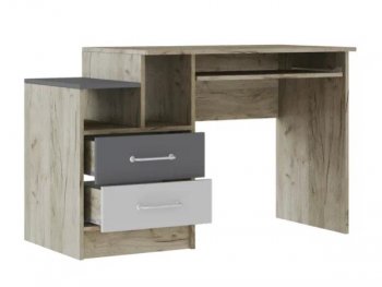 Стол письменный Колибри Лофт серый (Текс) в Асбесте - asbest.mebel-e96.ru