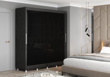 Шкаф-купе 2000 мм Комфорт BLACK EDITION (Стиль) в Асбесте - asbest.mebel-e96.ru