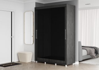 Шкаф-купе 2000 мм Комфорт BLACK EDITION (Стиль) в Асбесте - asbest.mebel-e96.ru