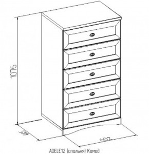 Комод 12 Адель в Асбесте - asbest.mebel-e96.ru