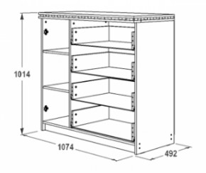 Комод-2 Ольга-13 в Асбесте - asbest.mebel-e96.ru