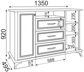 Комод М03 Скарлетт (Риннер) в Асбесте - asbest.mebel-e96.ru